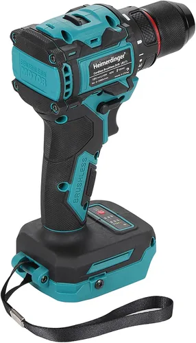 Miniatura 2 de Taladro inalámbrico de 354 en libras para batería Makita de 18 V, portabrocas sin llave de 3/8 pulgadas, 21+1 ajustes de par, 1980 RPM, luz LED