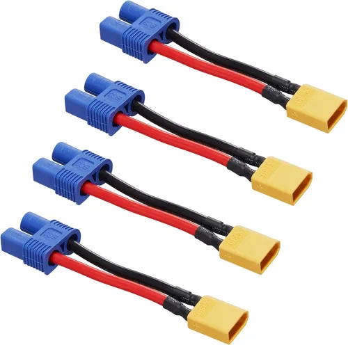 Miniatura 7 de Conector hembra 10AWG Ec5 a SAE, paquete de 2 cables SAE a EC5 de alimentación automotriz, adecuado para batería solar de coche, 5.9 in