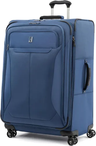 Miniatura 2 de Travelpro Tourlite Softside Equipaje Expandible con 4 Ruedas Giratorias, Maleta Ligera, Hombres y Mujeres, Azul, Grande a cuadros, 29 pulg., Equipaje