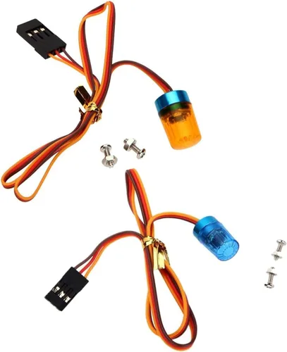 Miniatura 2 de 2 luces LED ultra brillantes de policía, lámpara estroboscópica de flash giratorio, 5 modos para 1/8 1/10 1/14 RC coche extinción de incendios