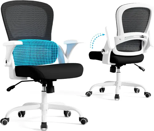 Miniatura 9 de TRALT Silla de oficina – Silla de oficina ergonómica con soporte trasero, sillas de escritorio de oficina en casa, asiento ancho de 330 libras