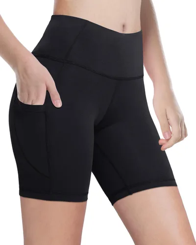 Pantalones cortos de compresión de 4 pulgadas y 5 pulgadas de elastano para niñas jóvenes, ciclistas, danza, yoga, atletismo, entrenamiento, gimnasia