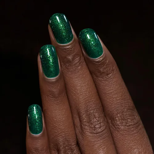 Miniatura 5 de ILNP Good Fortune - Esmalte de uñas verde esmeralda radiante con brillo