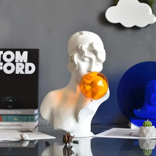 Miniatura 6 de Escultura de estatua de feng shui chino, escultura moderna, escultura, decoración, adornos, hogar, sala de estar, busto, niña, hecho a mano, arte