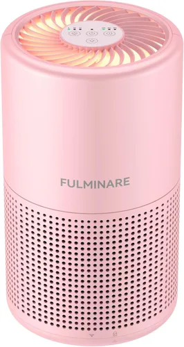 Miniatura 12 de FULMINARE Purificadores de aire para dormitorio H13 Filtro de aire HEPA verdadero Purificador de aire silencioso con luz nocturna Purificador