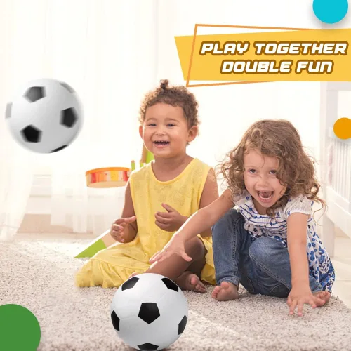 Miniatura 5 de Mini pelotas de fútbol de 6 pulgadas para niños pequeños, 6 pulgadas de fútbol pequeño para mini aro, kickball suave juego deportivo para interiores