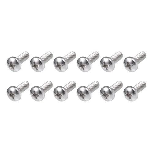 Miniatura 7 de METALLIXITY Tornillos de máquina (M2 x 0.118 in), 30 unidades, pernos Phillips cruzados de acero inoxidable 304, para instalación de muebles