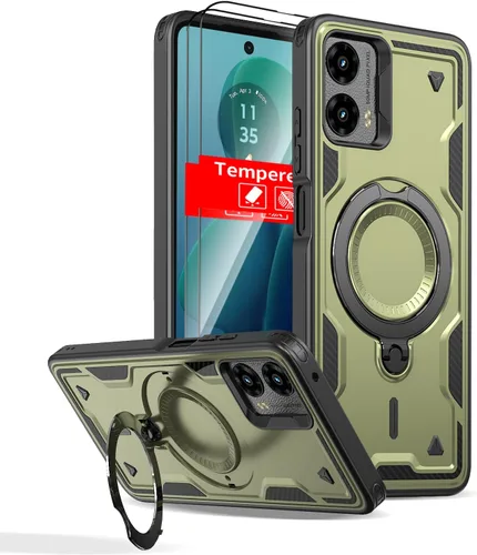 Miniatura 34 de Funda magnética para Google Pixel 9A compatible con cargador inalámbrico MagSafe, para Pixel 9A, funda de teléfono integrada de 360 °, con 2