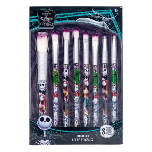 Miniatura 11 de Disney Alicia en el País de las Maravillas Juego de 8 brochas de maquillaje para sombra de ojos, iluminador, rubor, pelo suave, kit de maquillaje