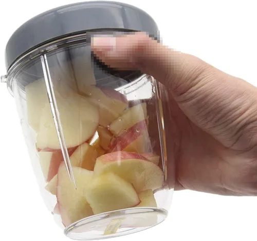 Miniatura 5 de Vasos de repuesto para licuadora y tapas planas, piezas de repuesto compatibles con Nutribullet Cups Blender de 600 W/900 W, vaso de 18 onzas, tapas
