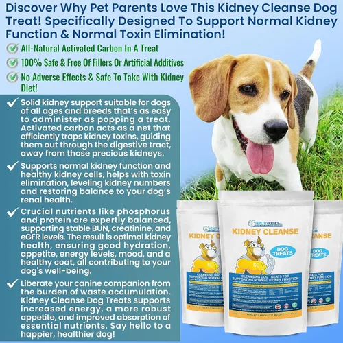 Miniatura 2 de Golosinas Depuradoras de Riñón para Perros Bajas en Proteína con Tocino 20 Oz. Golosinas para Perros para Apoyo Renal. Golosina de Dieta de Comida