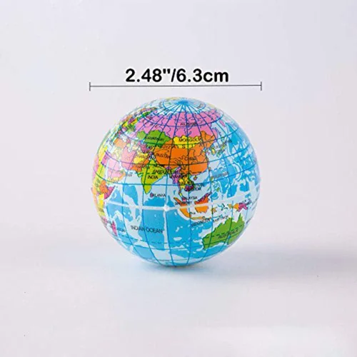 Miniatura 4 de Mini bolas de estrés de globo exprimible de 2.48 pulgadas, bolas de alivio de tensión, recuerdo de fiesta, bola de globo de PU suave