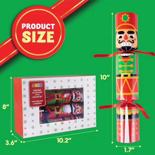 Miniatura 5 de JOYIN 8 piezas de recuerdos de fiesta de Navidad sin enganches, lindos regalos divertidos de diseño de Navidad para niños, incluye sombrero