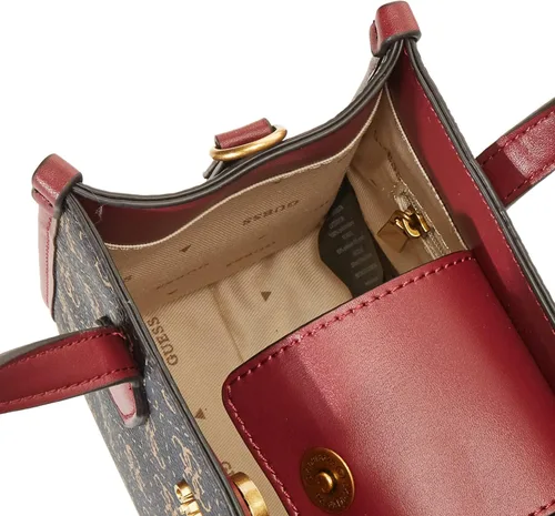 Miniatura 5 de GUESS Silvana Mini Tote Marrón LogoMerlot Talla única, Brown LogoMerlot