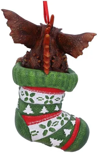 Miniatura 4 de Nemesis Now Gremlins Mohawk - Adorno decorativo para colgar en medias, 4.7 in, resina, verde, mercancía oficial de Harry Potter, fundida en la mejor