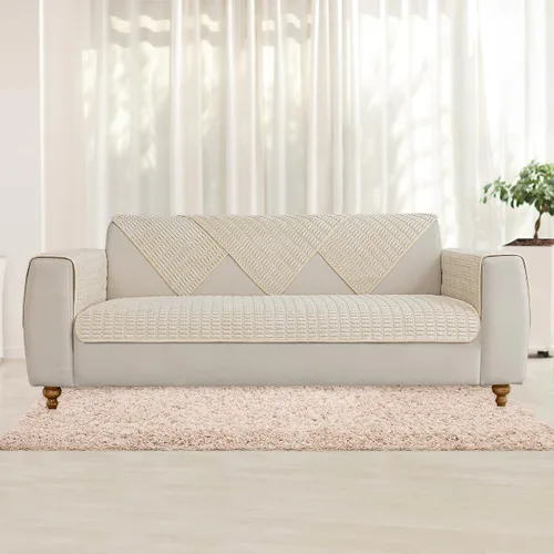 Miniatura 7 de Muamar Funda de sofá para cama de perro, funda antideslizante impermeable para sofá de sala de estar, tapete de asiento, tapete para perro, Blanco