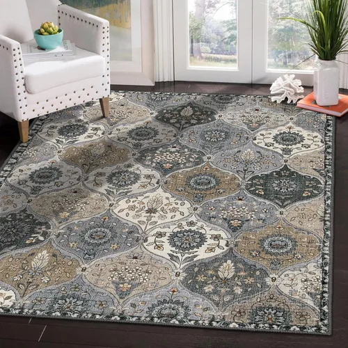Miniatura 77 de Lahome - Alfombra de marroquí tejida, alfombra para cocina, pasillo, antideslizante, pasillo para entrada, pasillo de lavadero, dormitorio, 274 x