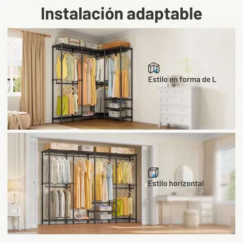Miniatura 3 de VIPEK V40 Perchero de Ropa Mediano de Servicio Pesado Perchero de Ropa para Colgar Ropa, Percheros de Ropa Multifuncionales para Dormitorio