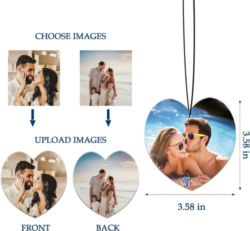 Miniatura 3 de Ambientador personalizado para automóvil – Ambientador personalizado para automóvil con foto, ambientadores con olor con imagen para colgar adornos