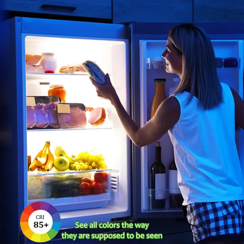 Miniatura 6 de Bombilla LED para refrigerador, equivalente a 40 W, bombilla LED A15 de 5 W, luz diurna 5000 K E26, base media, bombilla impermeable para Blanco luz