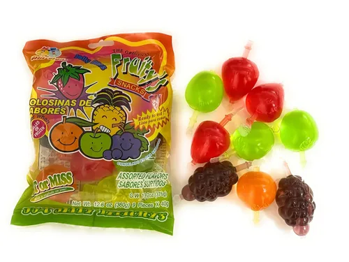 Miniatura 2 de Din Don Fruity's JU-C Jelly Fruit Snacks, famosos dulces TikTok para desafíos (paquete de 2 x 12.6 onzas)