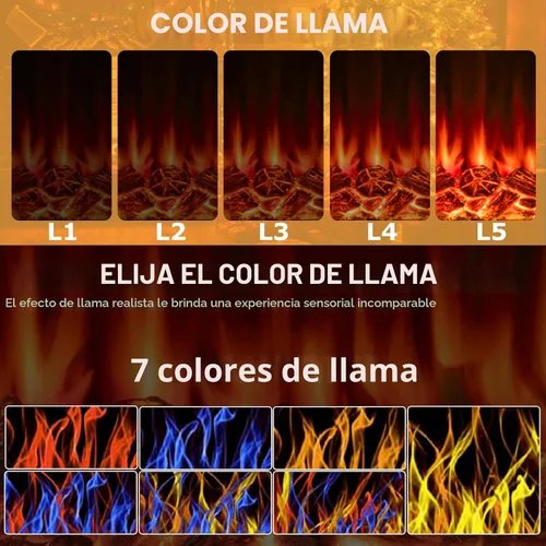 Miniatura 4 de BOSSIN Chimenea eléctrica de 36 pulgadas con repisa, inserto de chimenea eléctrica de 23 pulgadas, soporte de TV independiente con temporizador