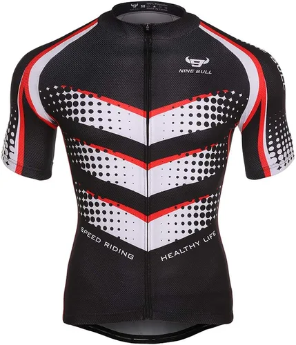 Miniatura 2 de Conjunto de camiseta de ciclismo para hombre, camiseta reflectante de secado rápido y pantalones cortos de ciclismo acolchados 3D, M