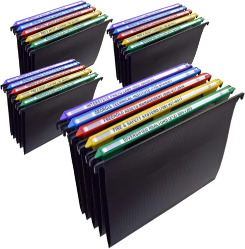 Miniatura 16 de Ultimate Office - Carpetas MagniFile colgantes con base en V de tamaño carta y con índices agrandados de 11 pulgadas que duplican