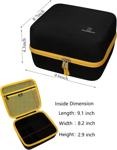 Miniatura 4 de Tourmate Estuche rígido de almacenamiento para destornillador inalámbrico DEWALT 20V MAX, estuche de viaje para batería inalámbrica y dos