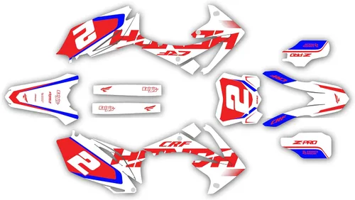 Miniatura 7 de Kit de gráficos para Honda CRF250R 2010-13 y CRF450R 2009-2012 FLIGHT Series Rojo 21 Mil - Adhesivo para moto Dirt Pit Bike - Adhesivo para moto