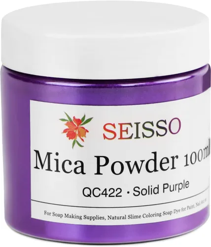 Miniatura 9 de Polvo de mica – Juego de tintes de resina epoxi natural de 4.23 oz – Pigmento de color nacarado para hacer jabón, slime, esmalte de uñas, bomba