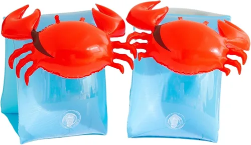 Flotadores de brazo para niños, flotadores de brazo de piscina de dibujos animados, flotadores inflables de PVC para niños de 3-5-6-12 años