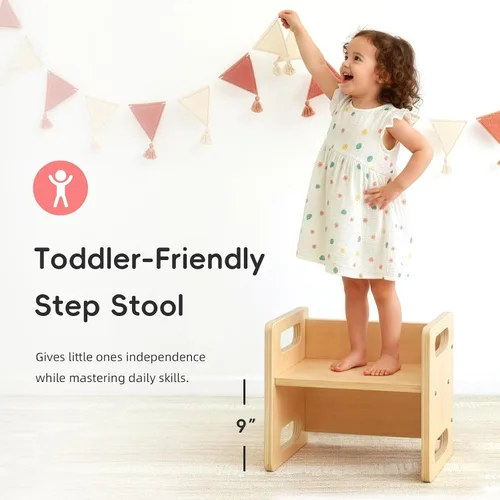 Miniatura 4 de OOOK Juego de Mesa y Silla de Destete Montessori, Juego de Mesa y Silla de Actividades para Niños con Valla para Leer, Jugar, Hora de Merienda