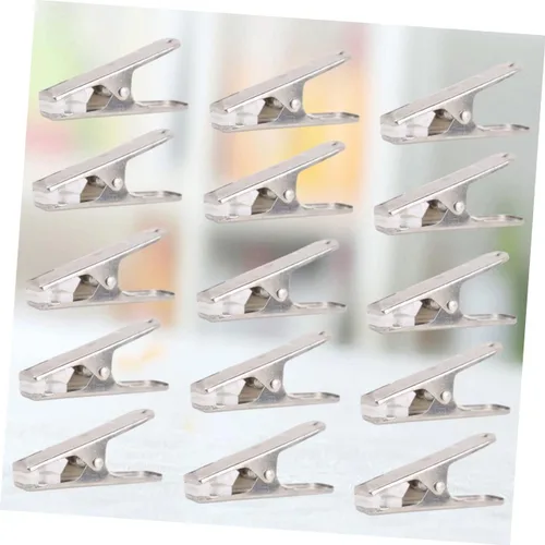 Miniatura 4 de TIDTALEO Pinzas de ropa clásicas de plata de acero inoxidable para colgar la ropa