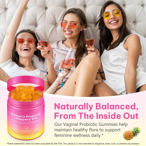 Miniatura 9 de Gomitas vaginales para mujeres, apoyo a la salud digestiva, equilibrio del PH, apoyo inmunológico, control de levadura, alivio de olores, promoción