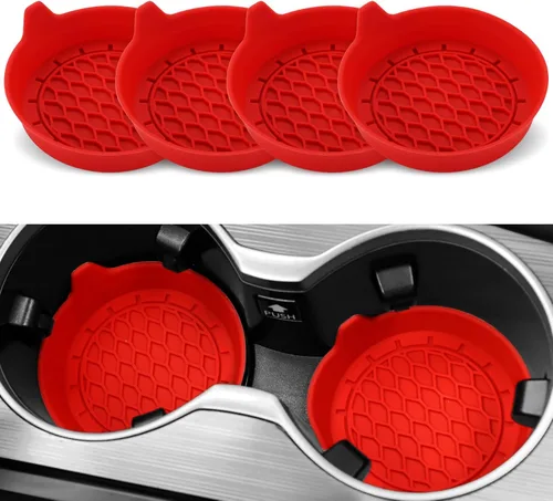 Miniatura 8 de SINGARO - Posavasos para tazas de automóvil, inserto de portavasos de silicona, portavasos universales antideslizantes, accesorios