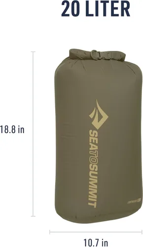 Miniatura 6 de Sea to Summit Bolsa seca ligera, almacenamiento seco multiusos Verde oliva