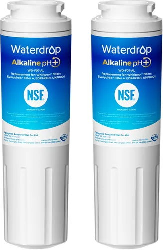 Miniatura 10 de Waterdrop UKF8001 Filtro de agua para refrigerador 4, Reemplazo para Whirlpool® EDR4RXD1, filtro EveryDrop® 4, Maytag® UKF8001AXX-750