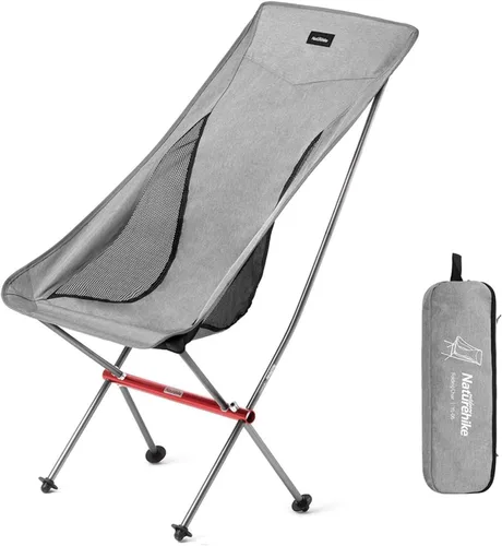 Miniatura 12 de Naturehike Silla de camping, plegable con bolsa de almacenamiento, silla portátil al aire libre para adultos, ligera, soporta 330 libras, silla
