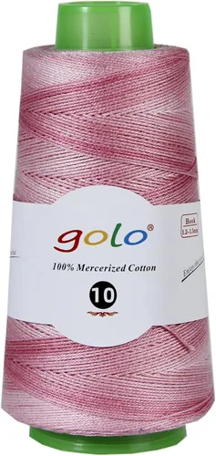 Miniatura 152 de Golo - 3 bolas de hilo de ganchillo tamaño 10, hilo de crochet para tejer a mano 102