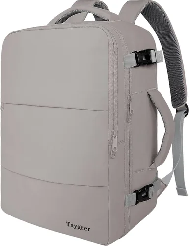 Miniatura 33 de Taygeer - Mochila de viaje para mujeres, mochila de cabina con puerto de carga USB y bolsa para zapatos, mochila TSA para laptop de 15.6 pulgadas