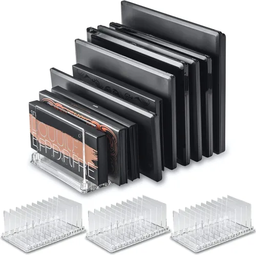 Miniatura 9 de Organizador de maquillaje de Alegory acrílico Paleta con divisores extraíbles 10 espacios se ajusta a todos los tamaños Paleta
