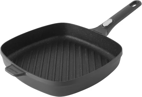 Miniatura 8 de BergHOFF GEM - Sartén antiadherente de aluminio fundido de 10 pulgadas, 2.4 cuartos de galón, cuadrado que se mantiene fresco, mango desmontable
