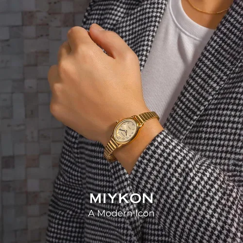 Miniatura 2 de Miykon Dainty Vintage Dress Watches for Women – Easy Reader Analog Ladies Watch for Small Wrists with Stainless Steel Expansion Bracelet – Second
