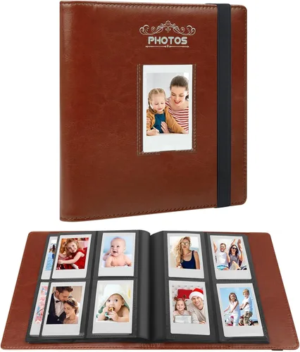 Miniatura 13 de Álbum de fotos de 640 bolsillos para cámara Fujifilm Instax Mini, álbum de fotos de 2 x 3 pulgadas para fotos Polaroid de 2 x 3 pulgadas, libro