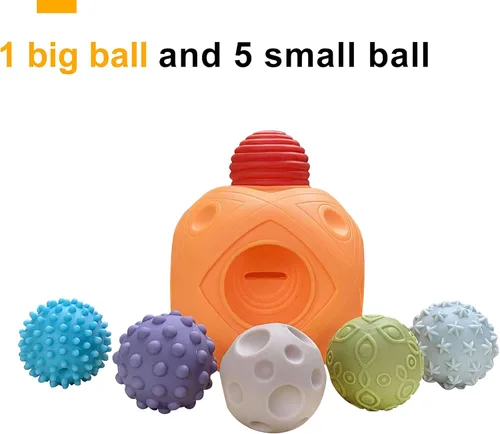 Miniatura 9 de Pelotas para Niños Pequeños 1-3 Juguetes Sensoriales para Bebés, Juguetes Montessori para Bebés de 6-12 Meses Juguetes para Bebés, Pelota Sensorial