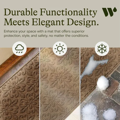 Miniatura 7 de WaterHog - Tapete para entradas para interiores y exteriores, para entrada del hogar, diseño duradero de captura de suciedad para puerta delantera