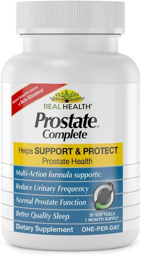 Miniatura 9 de Real Health Prostate Complete - Suplementos para la salud de la próstata para hombres, fórmula de palma enana americana para una vejiga saludable