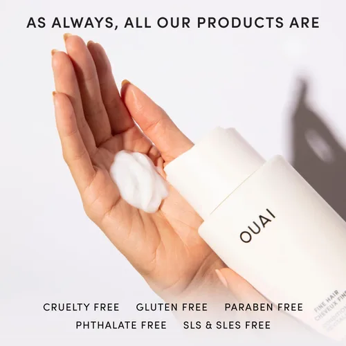 Miniatura 7 de OUAI Recambio de acondicionador para cabello fino, acondicionador voluminizador hecho con queratina, biotina y aceite de semilla de chía, añade