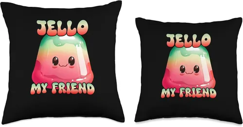 Miniatura 3 de Kawaii Jello Collection! Jello My Friend - Almohada (16 x 16 pulgadas), multicolor